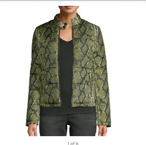 NWT Alivia Ford snakeskin puffer